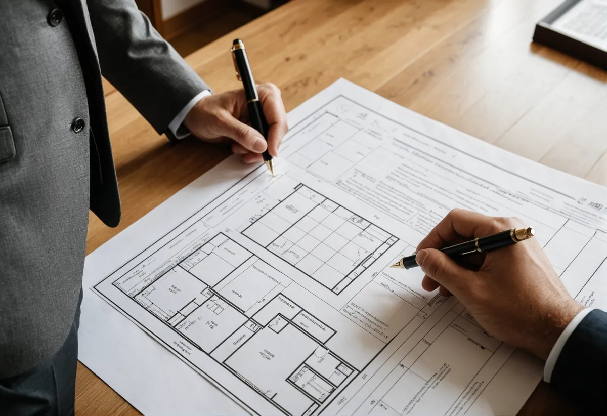 Energieausweis Dokument auf einem Schreibtisch neben Hausschlüsseln